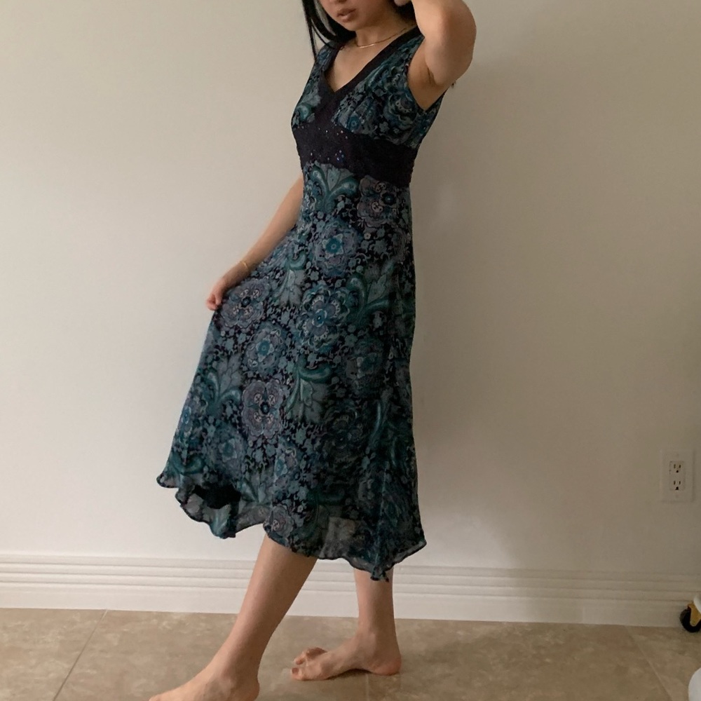 Blue floral fairy dress from dressbarn.
